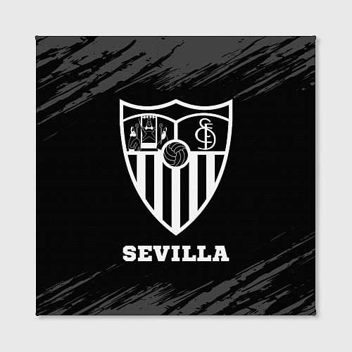Картина квадратная Sevilla sport на темном фоне / 3D-принт – фото 2