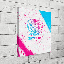 Холст квадратный Bayer 04 neon gradient style, цвет: 3D-принт — фото 2