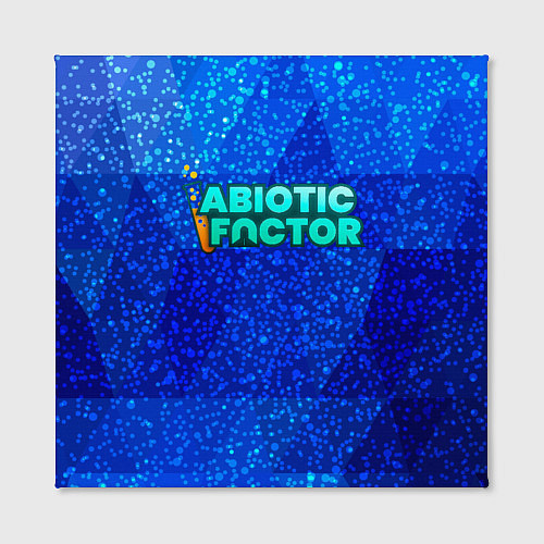 Картина квадратная Abiotic Factor logo blue neon / 3D-принт – фото 2