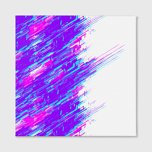 Картина квадратная Neon glitch / 3D-принт – фото 2