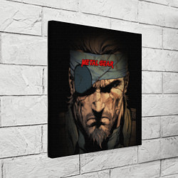 Холст квадратный Веном Снейк Metal gear game, цвет: 3D-принт — фото 2
