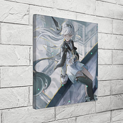 Холст квадратный Honkai Star Rail Firefly smile, цвет: 3D-принт — фото 2