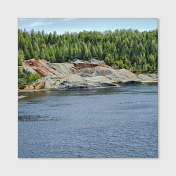 Холст квадратный Троицко-байновское месторождение глины, цвет: 3D-принт — фото 2