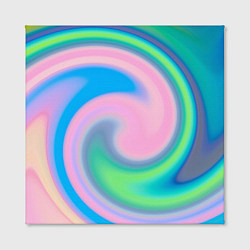 Холст квадратный Абстракция спиральная, цвет: 3D-принт — фото 2