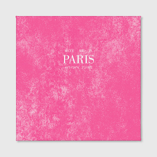 Картина квадратная Pink Paris / 3D-принт – фото 2