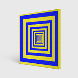 Холст квадратный Квадраты уходящие в даль, цвет: 3D-принт
