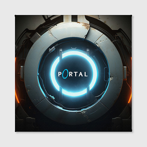 Картина квадратная Portal logo game / 3D-принт – фото 2