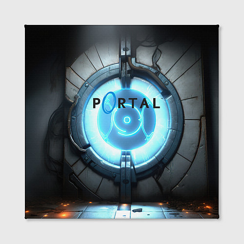 Картина квадратная Portal logo game / 3D-принт – фото 2