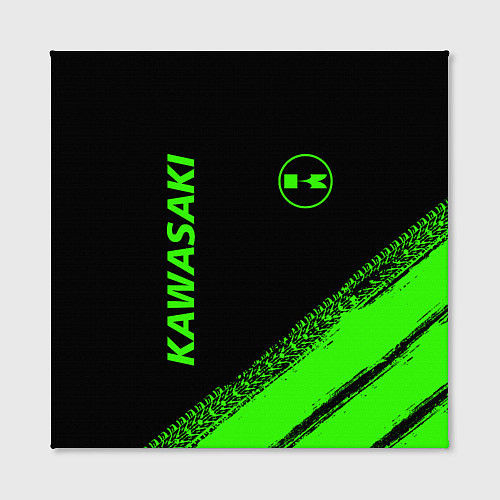 Картина квадратная Kawasaki - logo / 3D-принт – фото 2