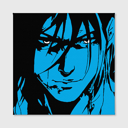 Картина квадратная Лицо самурая в стиле манга - manga guy / 3D-принт – фото 2
