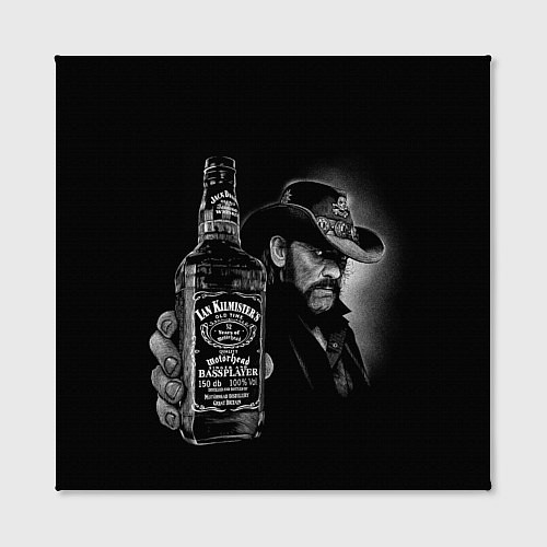 Картина квадратная Motorhead - Ian Kilmister whiskey / 3D-принт – фото 2