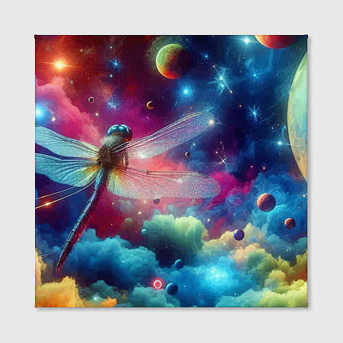 Картина квадратная Space dragonfly - ai art fantasy / 3D-принт – фото 2