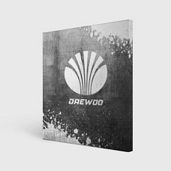 Холст квадратный Daewoo - grey gradient, цвет: 3D-принт