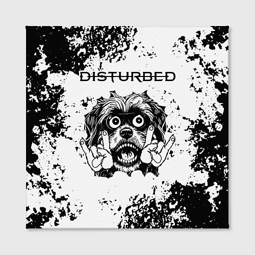 Картина квадратная Disturbed - рок пес / 3D-принт – фото 2