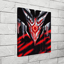 Холст квадратный Абстрактная красная руна, цвет: 3D-принт — фото 2