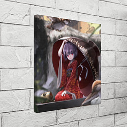 Холст квадратный Touhou Project Симмёмару Сукуна, цвет: 3D-принт — фото 2