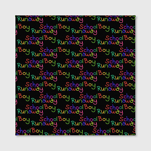 Картина квадратная Logo - Schoolboy Runaway pattern / 3D-принт – фото 2
