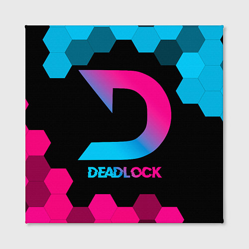 Картина квадратная Deadlock - neon gradient / 3D-принт – фото 2