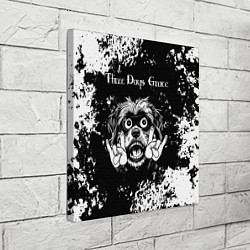 Холст квадратный Three Days Grace рок пес, цвет: 3D-принт — фото 2