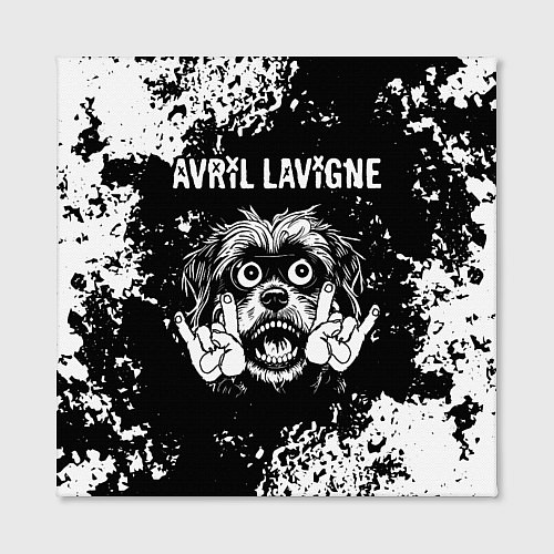 Картина квадратная Avril Lavigne рок пес / 3D-принт – фото 2