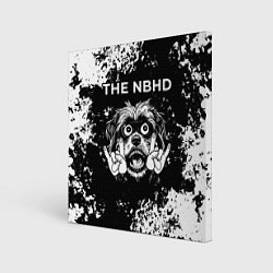 Холст квадратный The Neighbourhood рок пес, цвет: 3D-принт