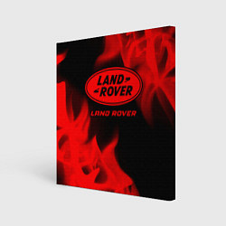 Холст квадратный Land Rover - red gradient, цвет: 3D-принт