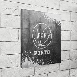 Холст квадратный Porto - grey gradient, цвет: 3D-принт — фото 2