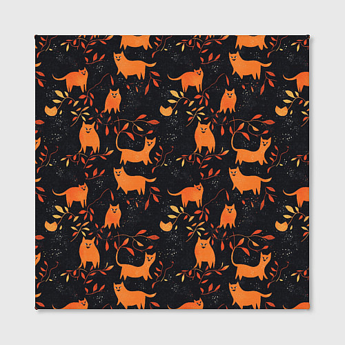 Картина квадратная Рыжие котики / 3D-принт – фото 2