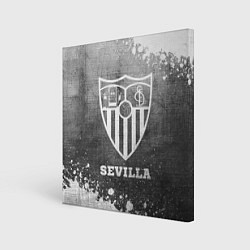 Холст квадратный Sevilla - grey gradient, цвет: 3D-принт