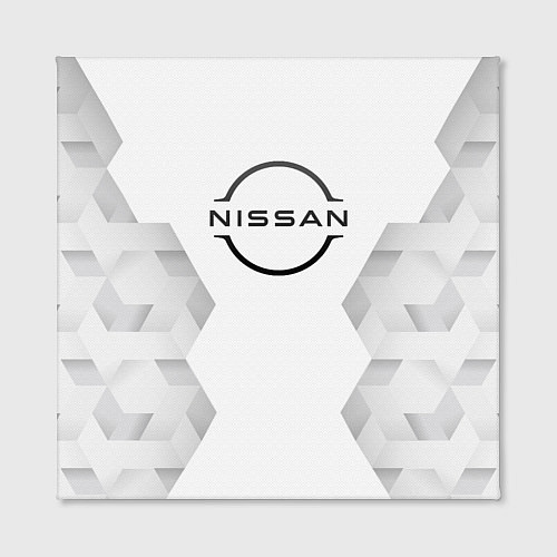 Картина квадратная Nissan white poly / 3D-принт – фото 2