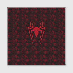Холст квадратный Spider-Man logo, цвет: 3D-принт — фото 2