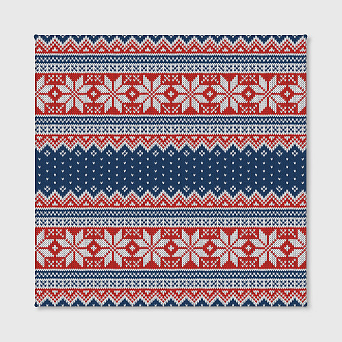Картина квадратная Knitted Pattern / 3D-принт – фото 2