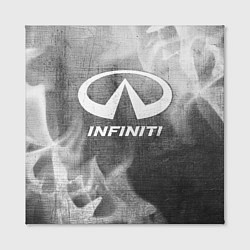 Холст квадратный Infiniti - grey gradient, цвет: 3D-принт — фото 2