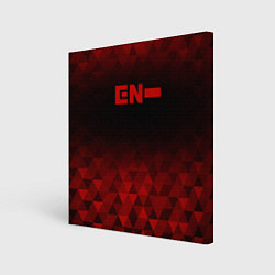 Холст квадратный Enhypen red poly, цвет: 3D-принт