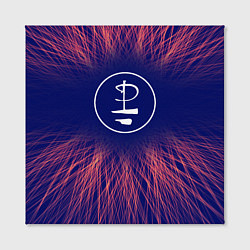Холст квадратный Pink Floyd red energy, цвет: 3D-принт — фото 2