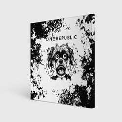 Холст квадратный OneRepublic - рок пес, цвет: 3D-принт