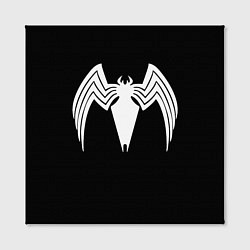 Холст квадратный Venom - spider logo, цвет: 3D-принт — фото 2