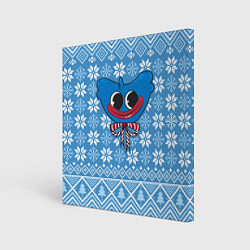 Картина квадратная Huggy Wuggy миленький новогодний свитер ugly