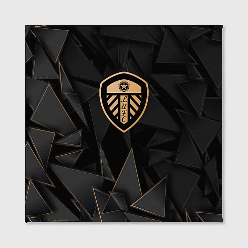 Картина квадратная Leeds United golden poly / 3D-принт – фото 2