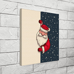 Холст квадратный Дед Мороз, цвет: 3D-принт — фото 2