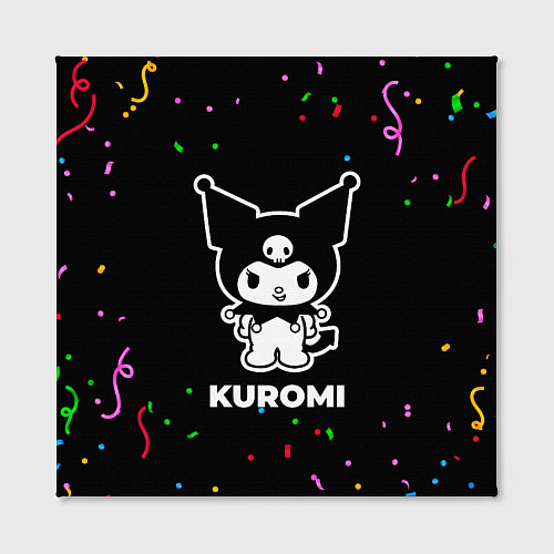 Картина квадратная Kuromi конфети / 3D-принт – фото 2