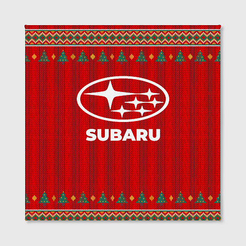 Картина квадратная Subaru new year / 3D-принт – фото 2
