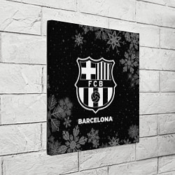 Холст квадратный Снежный Barcelona, цвет: 3D-принт — фото 2