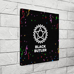 Холст квадратный Black Butler конфети, цвет: 3D-принт — фото 2