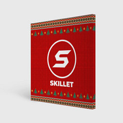 Холст квадратный Skillet new year, цвет: 3D-принт