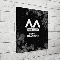 Холст квадратный Снежный Bungo Stray Dogs, цвет: 3D-принт — фото 2
