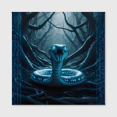 Картина квадратная Цифровая змея / 3D-принт – фото 2