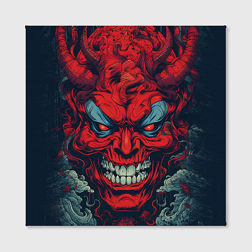 Картина квадратная Red demon Oni / 3D-принт – фото 2