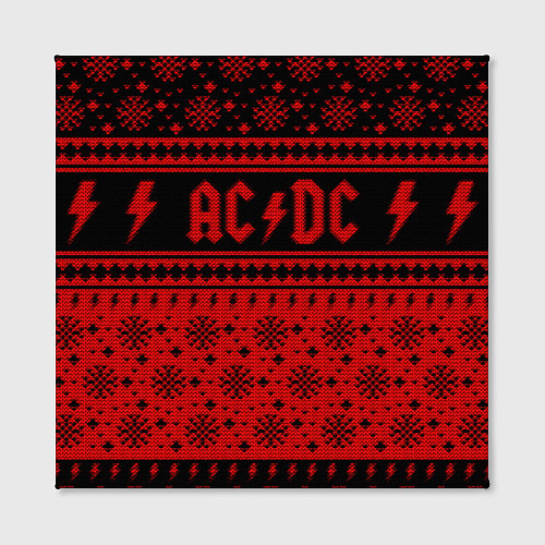 Картина квадратная ACDC christmas sweater / 3D-принт – фото 2