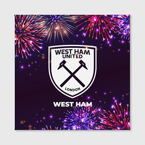 Картина квадратная Праздничный West Ham / 3D-принт – фото 2